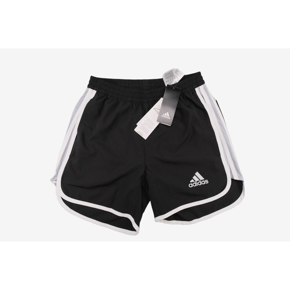 Adidas M20 Running Shorts Women S NEW Black White 5" Inseam Lightweight Gym Run